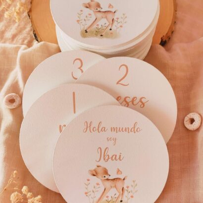 cumplemes de madera cervatillo