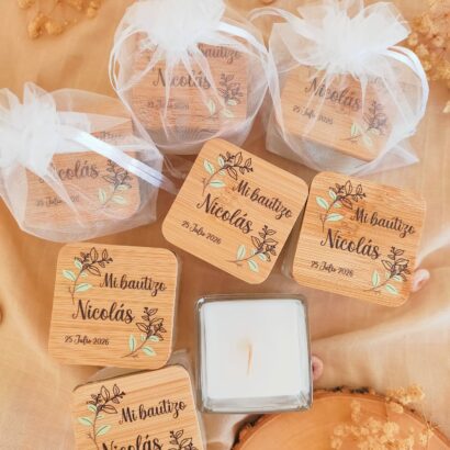 Velas aromáticas personalizadas