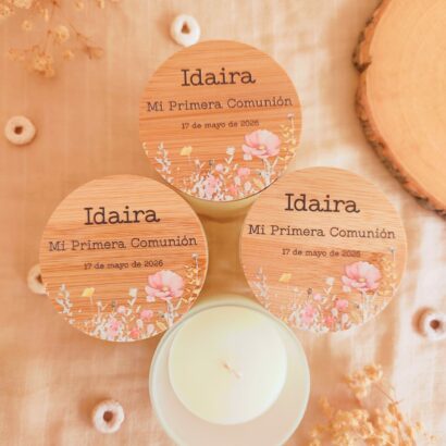 Velas aromáticas personalizadas Floral