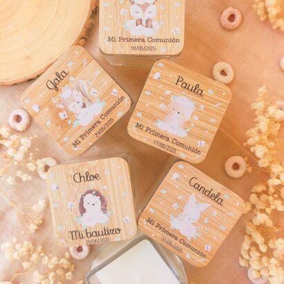 Velas aromáticas personalizadas Flowers