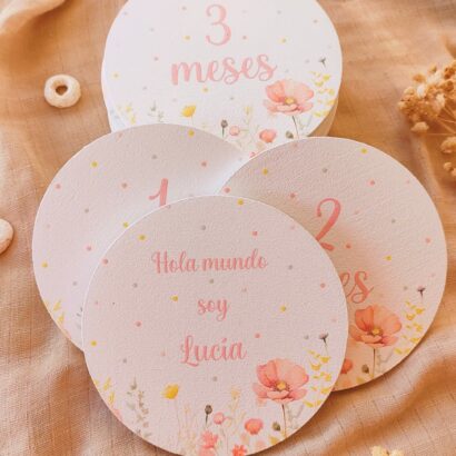 Pack cumplemes para recién nacido floral