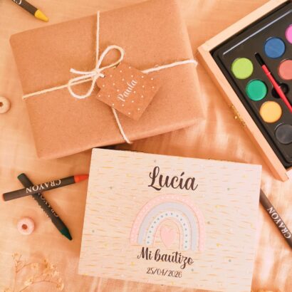 Estuche de madera personalizado Colección Arcoiris