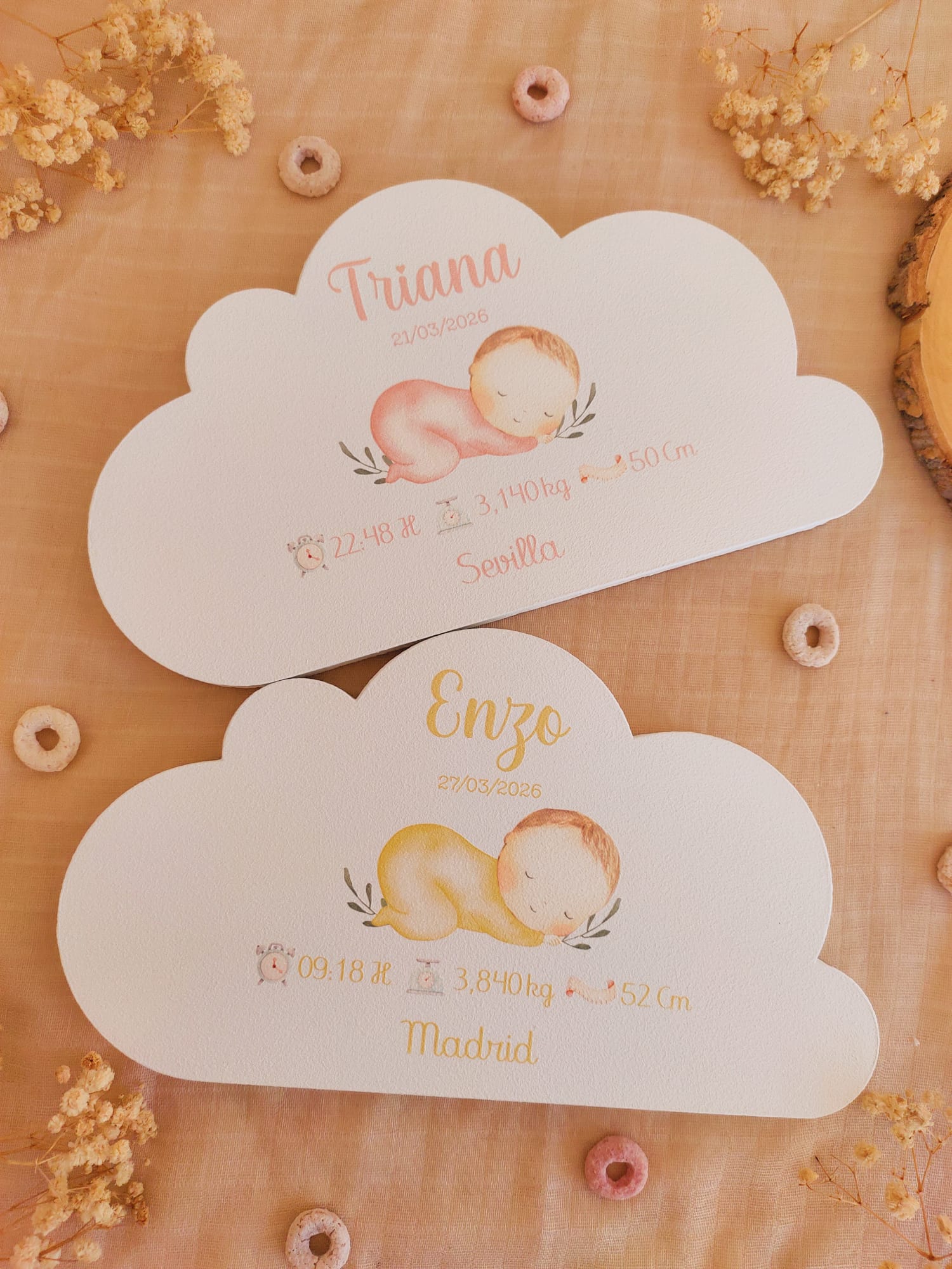 Natalicio Nube de madera Personalizado - Imagen 9