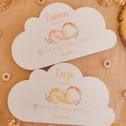 Natalicio Nube de madera Personalizado