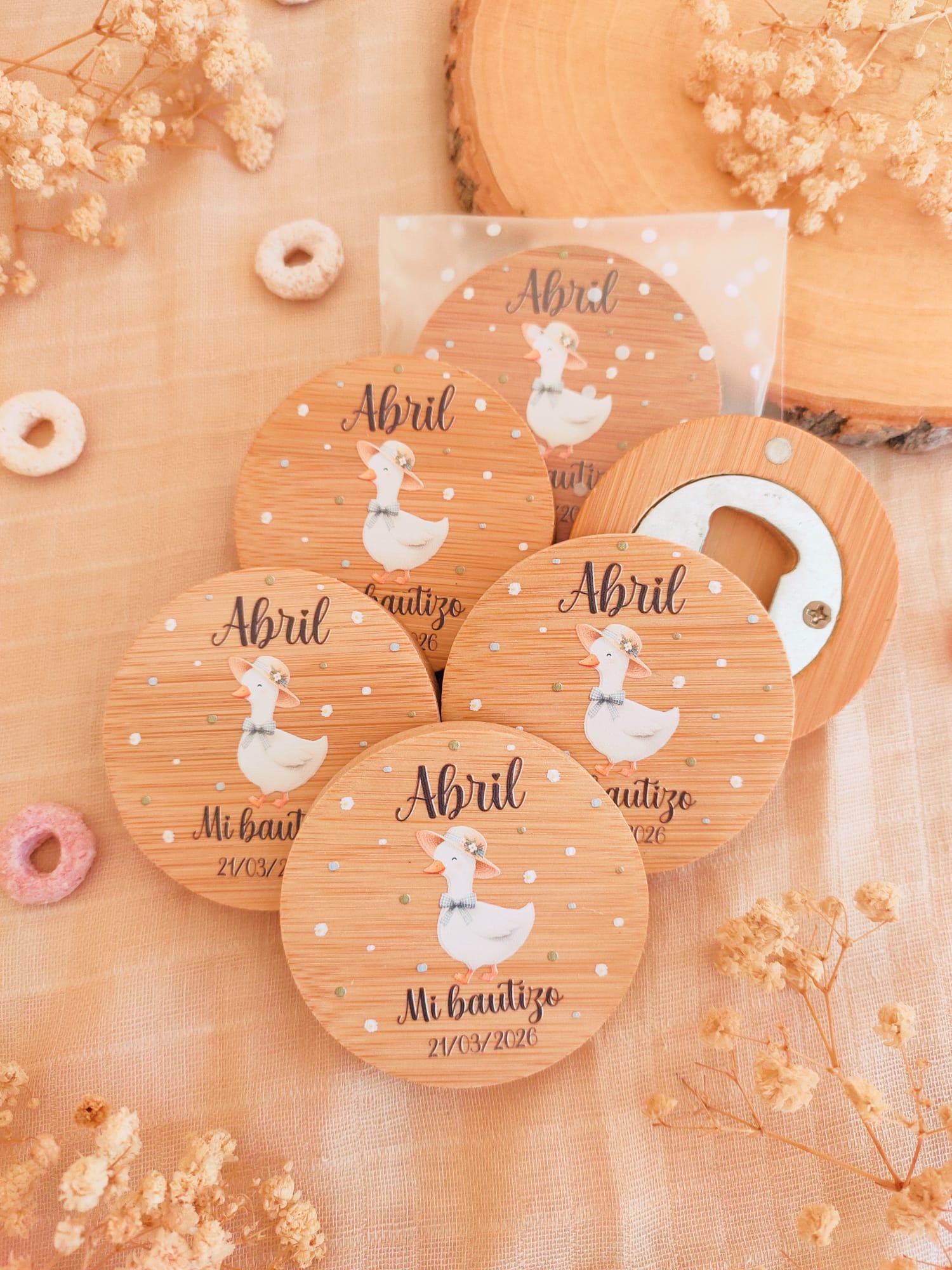 Abridor de bambú magnético modelo animalitos - Imagen 6