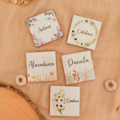 Marcasitios de Cerámica Personalizados para Bodas y Eventos | Seating Plan